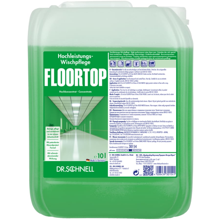 Dr. Schnell Bodenreiniger FLOORTOP, Konzentrat - 10 L - Kanister