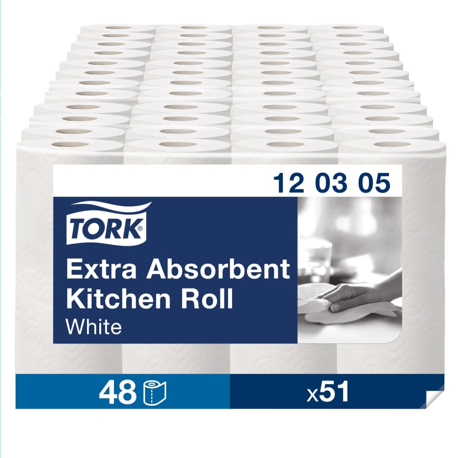 Tork Premium Küchenrolle 26 x 25 cm - 1 Packung = 4 Rollen à 51 Blatt - Palettenware