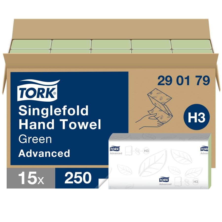 Tork Papierhandtücher H3 Advanced, 25 x 23 cm, 2-lagig